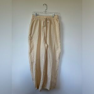 Urban Outifitters Barrel Linen- Like Yellow Pants